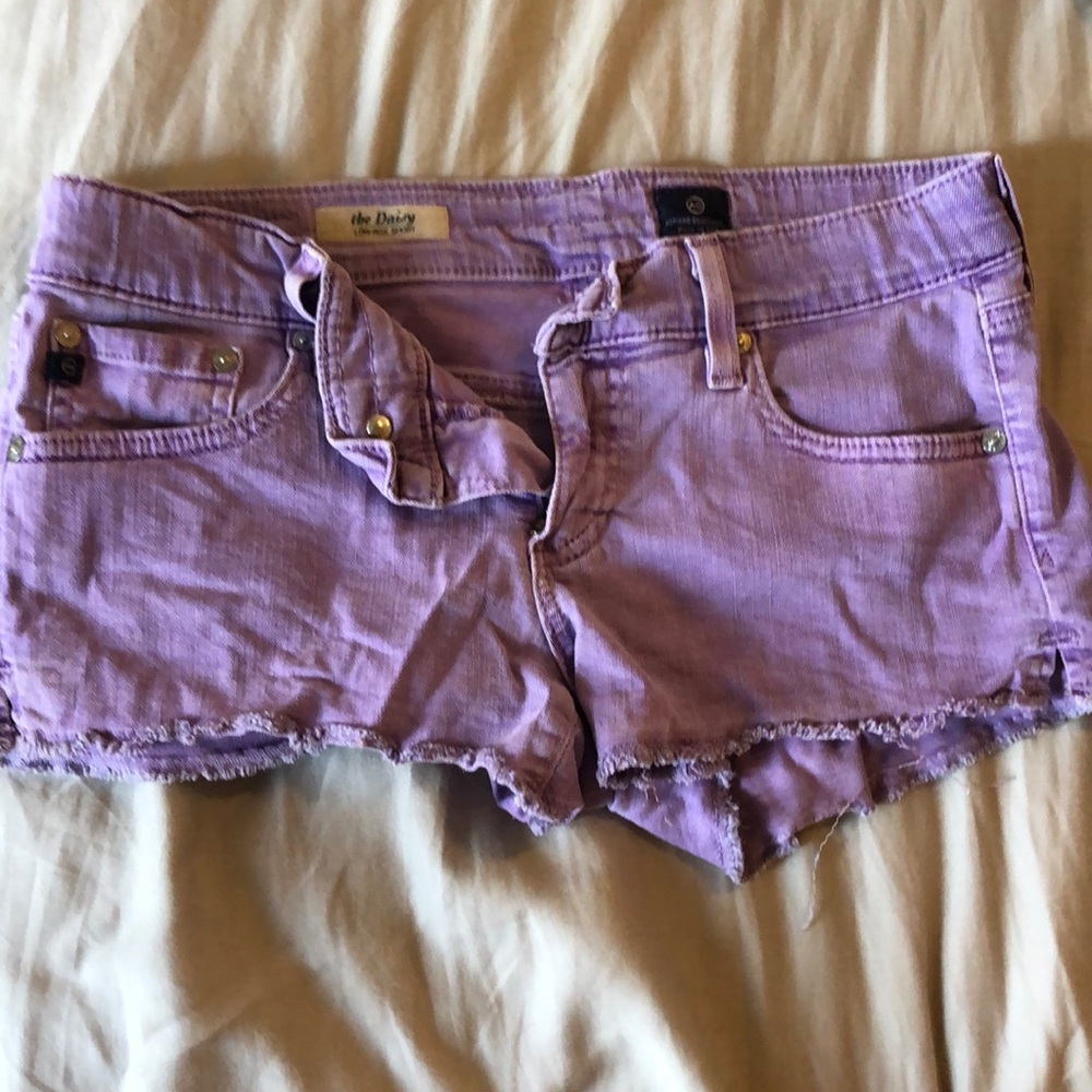 Purple AG Jean Shorts